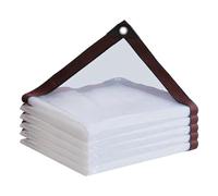 Tuesoa Bâche Imperméable - Bâches Transparentes et Résistantes, Couverture Transparente Extérieure Facile à Utiliser 2x2m