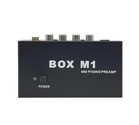 Tuesoa Boîte M1 mm Préampli Phono pour Platine Vinyle Préamplificateur Phono Mini Stéréo Audio HiFi avec Amplificateur Casque