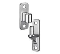 Tuesoa Charnières de Portail à Mural pour Portails de Ferme, Pièces de Clôture à Mailles Losangées Monobloc Sans Soudure pour Extérieur avec de Charnière 5/8