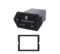 Tuesoa Compteur Horaire MéCanique DC10V-80V - Compteur Horaire pour Moteur-GéNéRateur Bateau Automobiles Motorcross Moteur Camion Tracteur