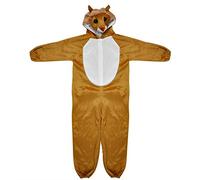 Tuesoa Costumes d'animaux Zoo cur de Ferme Terrain Enfants Deguisements Garcons Filles - Brun XL (Lion)