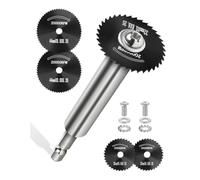 Tuesoa Coupe-Tuyau Intérieur pour Tuyau en PVC avec 5 Lames de Scie de Rechange, Tige Hexagonale de 1/4 Pouce, Connexion à Impact, Coupe-Tuyau Intérieur en PVC