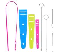 Tuesoa Ensemble D'Outils D'Enfilage de Cordon Flexible 8 Pièces pour Vestes, Manteaux, Pantalons, Sweats à Capuche et Pulls