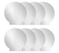 Tuesoa Feuille de Panneau Transparente éPaisse CouléE Transparente pour Panneaux de Table à Base de LumièRe LED Projets D'Affichage de Bricolage Artisanat 8 PièCes