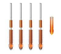 Tuesoa Kit de Buses à Échange pour Imprimante 3D K1C, Ender3 V3 / Plus, Buse Tri-Métal Intégrée Entièrement Métallique à Haut Débit et Coupure Thermique