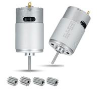 Tuesoa Moteur Électrique 24 V 40 000 TR/Min 2 Pièces, Moteur Haute Vitesse RS555 pour Enfants, Moteurs de Voiture, Accessoires de Boîte de Vitesses pour Enfants