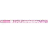 Tueur de confettis Coeurs 80cm blanc