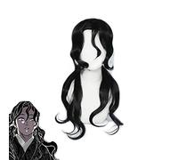 Tueur de démons Kimetsu No Yaiba Kibutsuji Muzan Cosplay perruque Costume femmes noires longs cheveux ondulés + casquette de perruque gratuite TCY-299