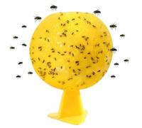 Tueur de moucherons d'intérieur | Piège à Mouches des Fruits, Boule Attrape-Mouches des Fruits de 3 Pouces diamètre, pièges Collants Jaunes Multifonctions pour moucherons Plantes, piège à mouc