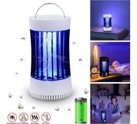 Tueurs d'insectes électriques Lampe anti-moustiques USB Lampes anti-moustiques Intérieur Extérieur Camping, Blanc