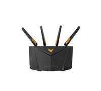 ASUS TUF-AX4200 - Routeur gaming AX4200 Wi-Fi 6, double bande, mode Gaming Mobile, AiProtection Pro gratuit à vie, AiMesh, Gear Accelerator, Port Gaming et Adaptive QoS, Connexion mobile 4G et 5G