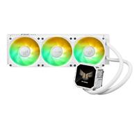 ASUS TUF Gaming LC III 360 ARGB LCD WHITE, dispositif de refroidissement liquide tout-en-un, trois ventilateurs ARGB préinstallés, écran IPS LCD 2,8, tubes de 400 mm, blanc