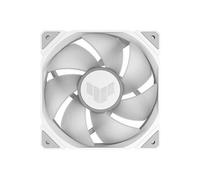ASUS Ventilateur PC TUF Gaming TR120 ARGB – Pack 3 blanc, 28mm, 3.3mm H2O, 77.4 CFM, PWM Aura Sync