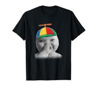 Tuff AI Niche Bébé Tenant Laugh Meme in Hélice Chapeau T-Shirt