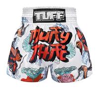 Tuff Boxe Sport Muay Thai Short de boxe pour arts martiaux - Blanc - Small