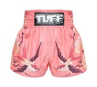 Tuff de boxe Muay Thai Short pour femme Filles, Mixte, Pink Birds, Medium