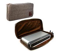 TUFF LUV [Compatible avec Le Haut-Parleur Bose Soundlink Bluetooth Speaker III / 3 Étui de Voyage en Tweed à Chevrons - Marron