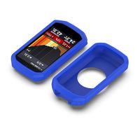 TUFF LUV Coque en silicone de qualité supérieure et protection d'écran [Compatible avec Garmin] Edge 1050 - Durable - Résistante aux rayures et antidérapante - Bleu