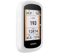 TUFF LUV Coque intégrale en silicone et protection d'écran en verre trempé [Compatible avec Garmin 540 Edge] - Protection ultime pour votre appareil GPS (Blanc)
