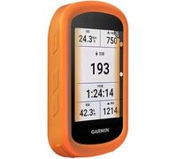 TUFF LUV Coque intégrale en silicone et protection d'écran en verre trempé [Compatible avec Garmin 540 Edge] - Protection ultime pour votre appareil GPS (Orange)