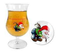 TUFF LUV Original Verre à Bière La Chouffe de Marque - Verre Chalice (330 ML)