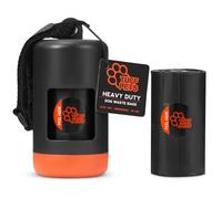 Tuff Pets Porte-Sac à Déjections Canines - Porte-Sac en Bambou - 1 Rouleau de Sac à Crottes de Chien Tuff Pets Inclus - Distributeur de Sac à Déjections Canines