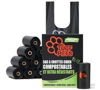 Tuff Pets Sac à Crottes Chien Compostable, Sac à Caca pour Chien 120 Sacs