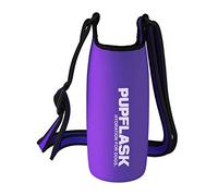 Tuff Pupper PupFlask Porte-Bouteille d'eau isolé en néoprène pour Chien avec Large bandoulière réglable, idéal pour Les Voyages, la randonnée, Porte-Bouteille d'eau Portable pour Animal Domestique