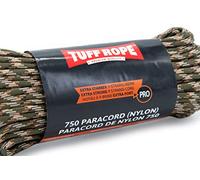 Tuff Rope Paracorde Pro 750 (nylon) extra forte avec 9 brins de 350 kg de charge de rupture (camouflage)
