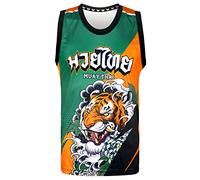 Tuff Sport Débardeur de boxe Muay Thai sans manches pour entraînement de fitness, Tuf-tt107, XL