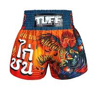 Tuff Sport Short de Boxe Muay Thai, Style Traditionnel, MMA, entraînement, Kickboxing, Tuf-ms676-org, Taille L