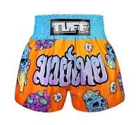Tuff Sport Short de boxe Muay Thai, style traditionnel, short d'entraînement, MMA, kickboxing, Tuf-ms681-org, Taille XL