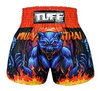 Tuff Sport Short de Boxe pour Muay Thai - Style Traditionnel - Short d'entraînement MMA - Kickboxing, Tuf-ms683-blu, Taille L