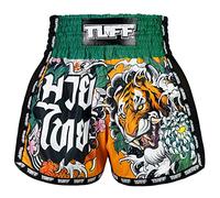 Tuff Sport Short de Boxe rétro pour Muay Thai, Coupe ajustée, MMA, Kickboxing, Tuf-msc105-ylw, Taille S
