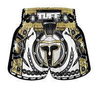 Tuff Sport Short de boxe rétro pour Muay Thai, coupe ajustée, MMA, kickboxing, Tuf-msc110-wht, Taille L