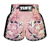 Tuff Sport Short de Boxe rétro pour Muay Thai, Coupe ajustée, MMA, Kickboxing, Tuf-msc123-pnk, Taille M