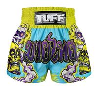 Tuff Sport - Short de Muay Thai - Short de boxe - Style traditionnel - Pantalon d'entraînement MMA - (L, TUF-MS682-LTB)