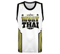 Tuff Sport Tank Top Muay Thai Boxing Vest Top Workout Shirt Sleeveless Gym Fitness Training (L, TUF-TT103)