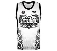 Tuff Sport Tank Top Muay Thai Boxing Vest Top Workout Shirt Sleeveless Gym Fitness Training (XXL, TUF-TT101)