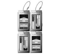TUFFTAAG - Porte-cartes de visite durable en plusieurs options de couleur, parfait pour les valises, les sacs à dos et les bagages à main, identification facile, sécurisé et élégant