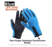 Tufgo Gants pour Moto Chauds Taille M L XL Zip Ajustable Gants pour | ImpermÃ©able, coupe-vent, doublure polaire chaude, bouts de doigts tactiles, idÃ©al moto