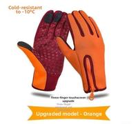 Tufgo Gants pour Moto Chauds Taille M L XL Zip Ajustable Gants pour | ImpermÃ©able, coupe-vent, doublure polaire chaude, bouts de doigts tactiles, idÃ©al moto