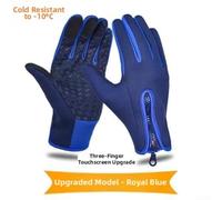 Tufgo Gants pour Moto Chauds Taille M L XL Zip Ajustable Gants pour | ImpermÃ©able, coupe-vent, doublure polaire chaude, bouts de doigts tactiles, idÃ©al moto