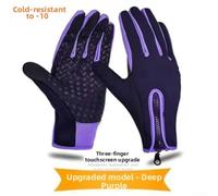 Tufgo Gants pour Moto Chauds Taille M L XL Zip Ajustable Gants pour | ImpermÃ©able, coupe-vent, doublure polaire chaude, bouts de doigts tactiles, idÃ©al moto