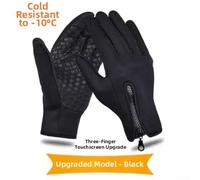 Tufgo Gants pour Moto Chauds Taille M L XL Zip Ajustable Gants pour | ImpermÃ©able, coupe-vent, doublure polaire chaude, bouts de doigts tactiles, idÃ©al moto