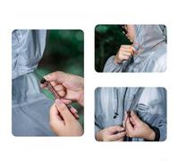 Tufgo Manteau Pluie Silicone Léger pour Randonnée | PU5000 étanche, nylon 15D enduit silicone, protection tempête, tissu respirant, léger