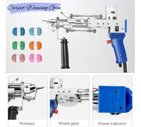 Tufting Gun, 2 in 1 Set, Tissage de tapis électrique, EU 220V Tondeuse à gazon