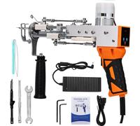 Tufting Gun 2 in 1, vitesse réglable 5-40 points/seconde, hauteurs de poils variables, Tufting Gun 2 in 1
