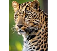 Tufting Kit Complet Portrait Animalier Du Léopard Kits De Tapis À Crochet À Loquet À Faire Soi-Même Pour Adultes,Grand Kit De Fabrication De Tapisserie Pour Débutants,Ensemble De Tricot 31x45in