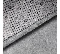 Tufting Tissu tufting antidérapant, 2 mm pour la coupe, sous-couche antidérapante, tissu arrière pour tapis à tufting et tapis de bricolage, gris 200 x 100 cm